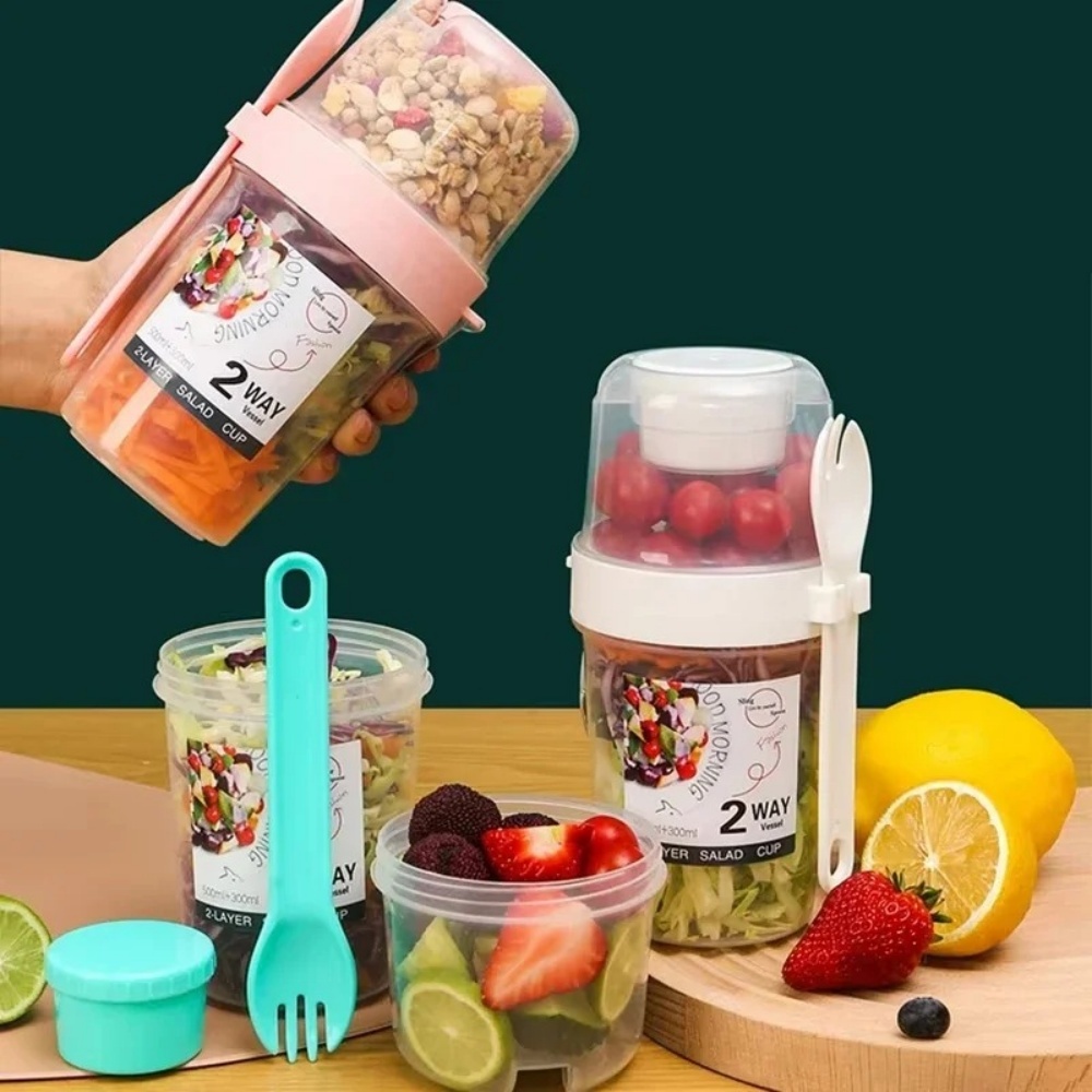 Baby Food Thermos - Copo de salada portátil copo de