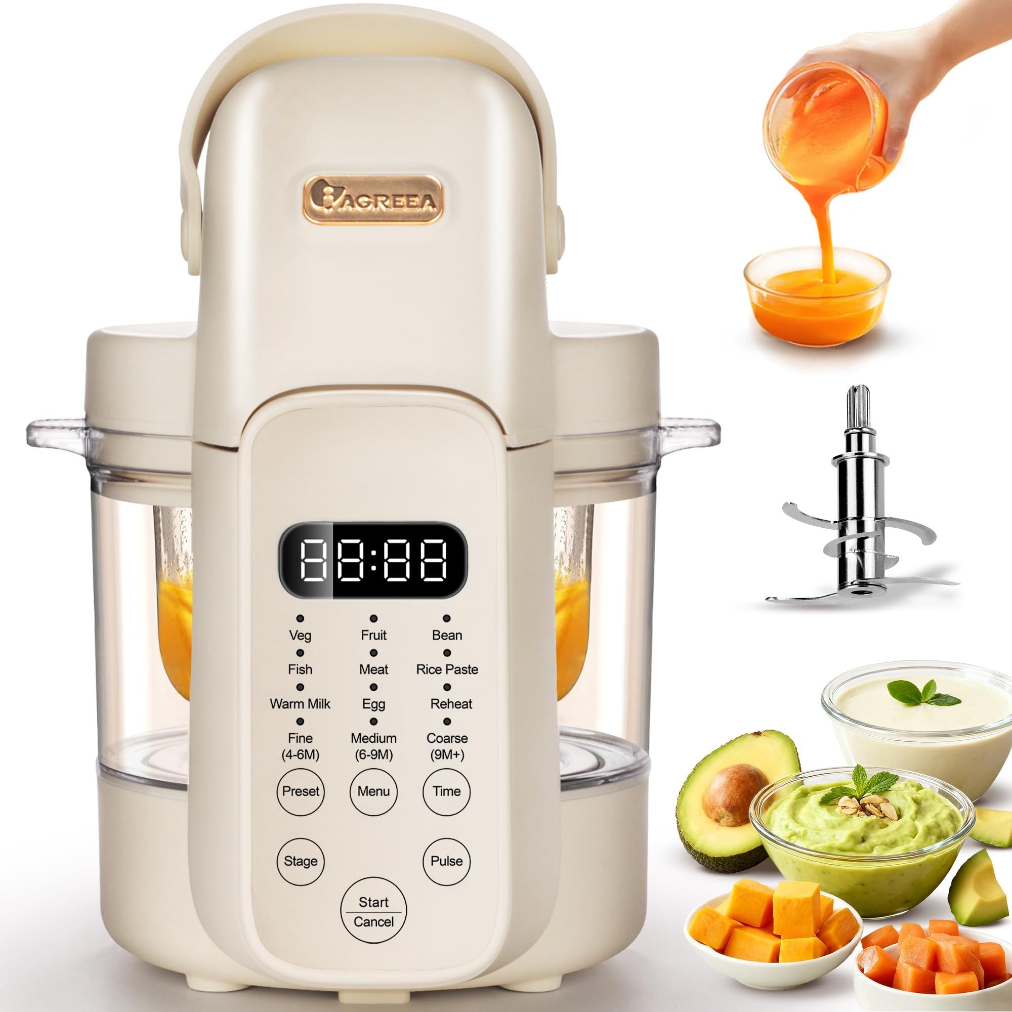 Baby Food Blender And Steamer - Processador de Alimentos para Bebês 9