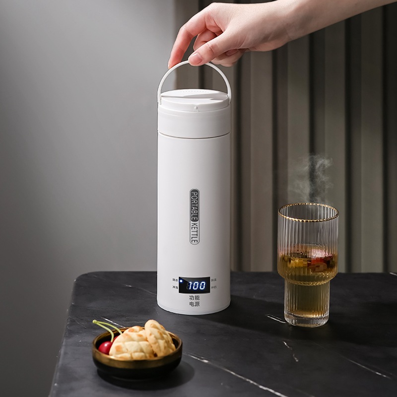 Baby Food Thermos - Chaleira Elétrica Portátil para Viagem, Aquecedor