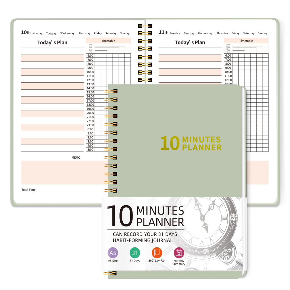 Baby Food List - Planejador de 10 Minutos A5, Diário