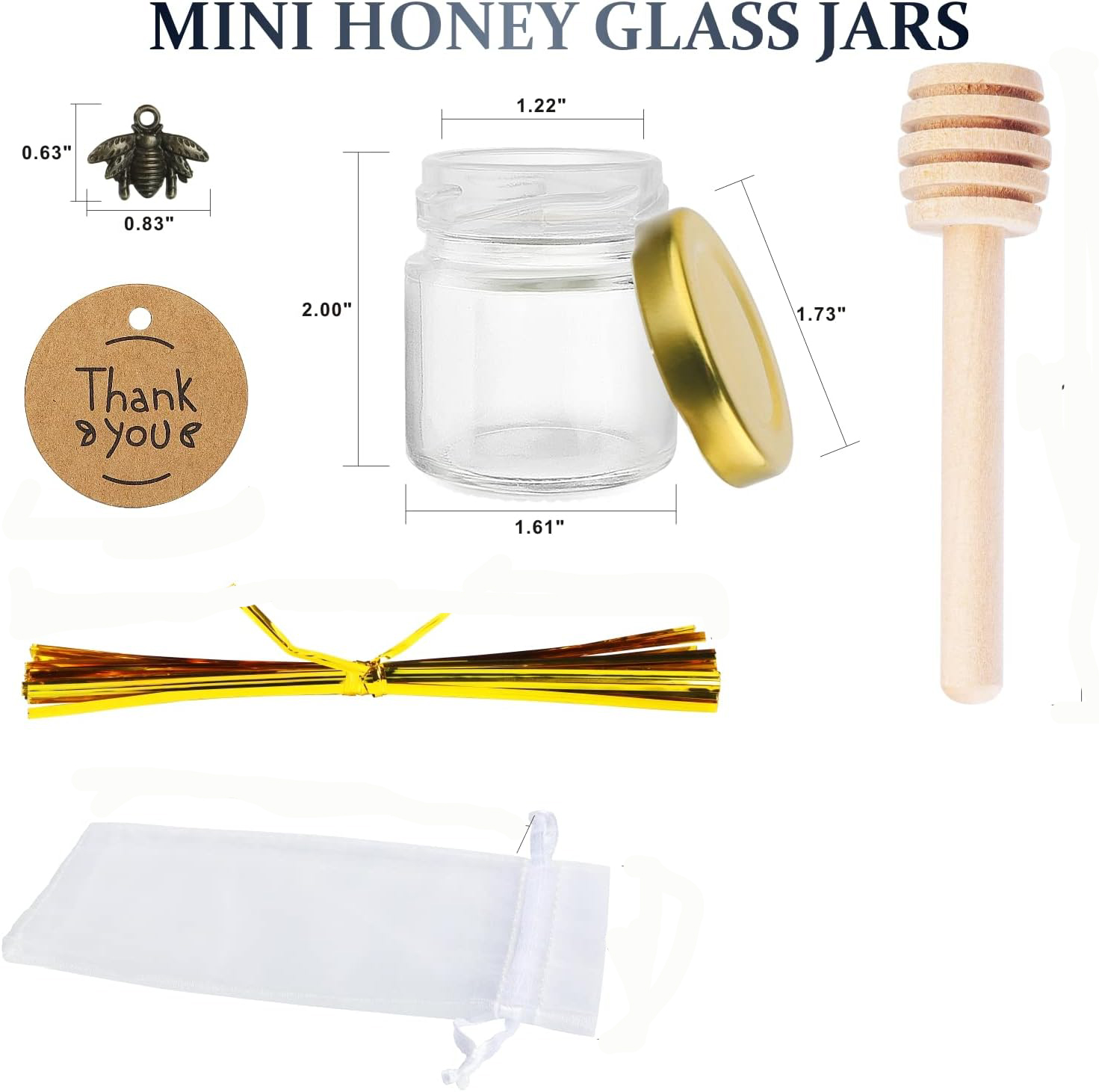 Mini frascos de mel de vidro c - Baby Food Jars Glass avaliação e preço