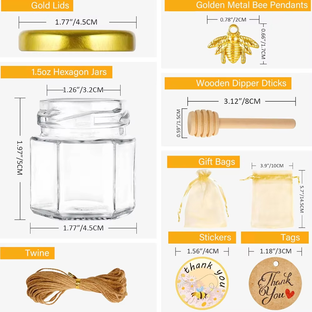 Pequeno frasco de mel, mini fr - Baby Food Jars Glass avaliação e preço