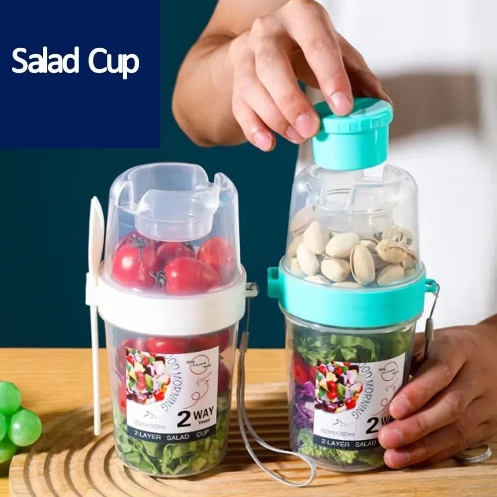 Copo de salada portátil copo d - Baby Food Thermos avaliação e preço