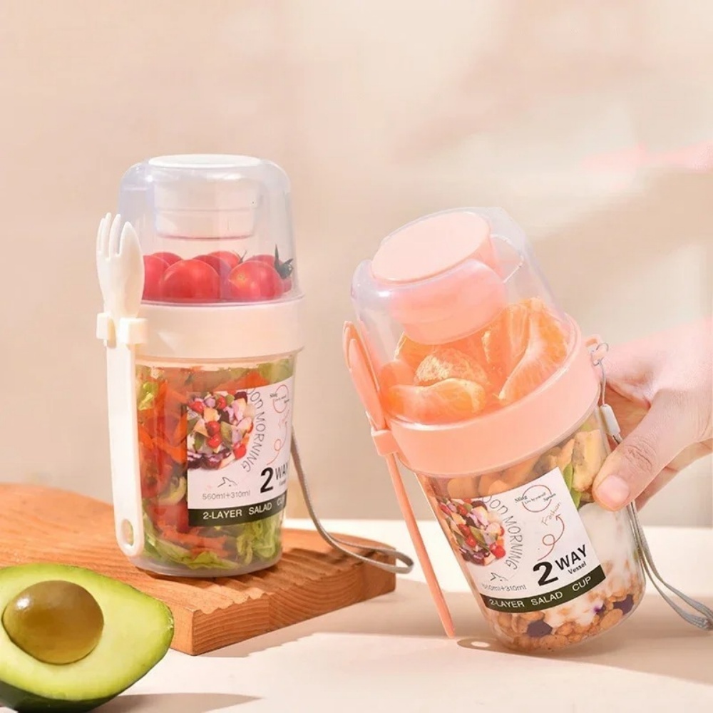 Copo de salada portátil copo d - Baby Food Thermos avaliação e preço