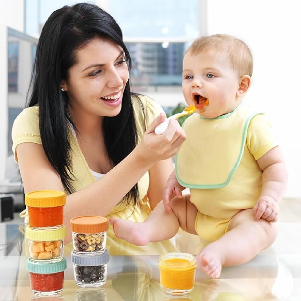 Conjunto de 6 Potes de Vidro R - Baby Food Containers Glass avaliação e preço