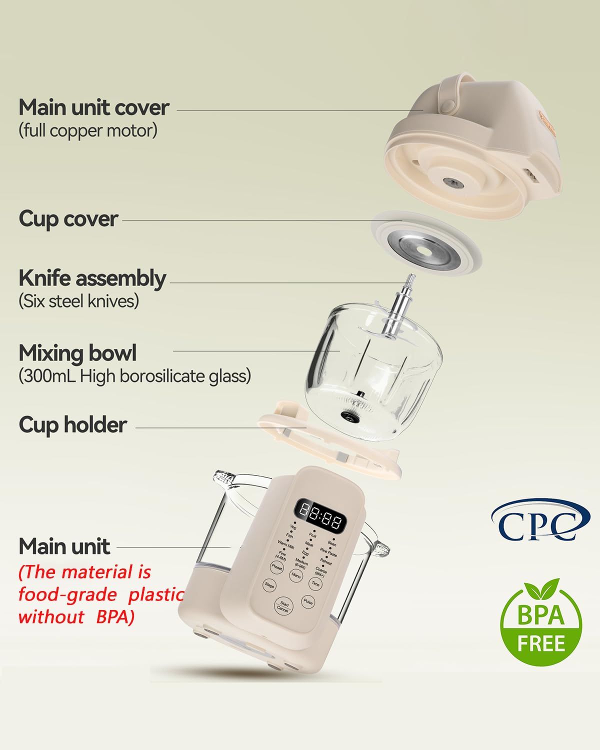 Processador de Alimentos para  - Baby Food Blender And Steamer avaliação e preço