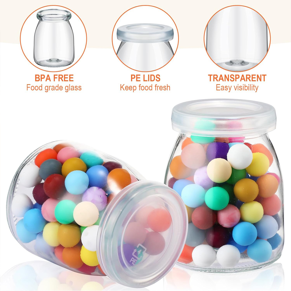 10 Potes de Vidro Transparente - Baby Food Jars Glass avaliação e preço