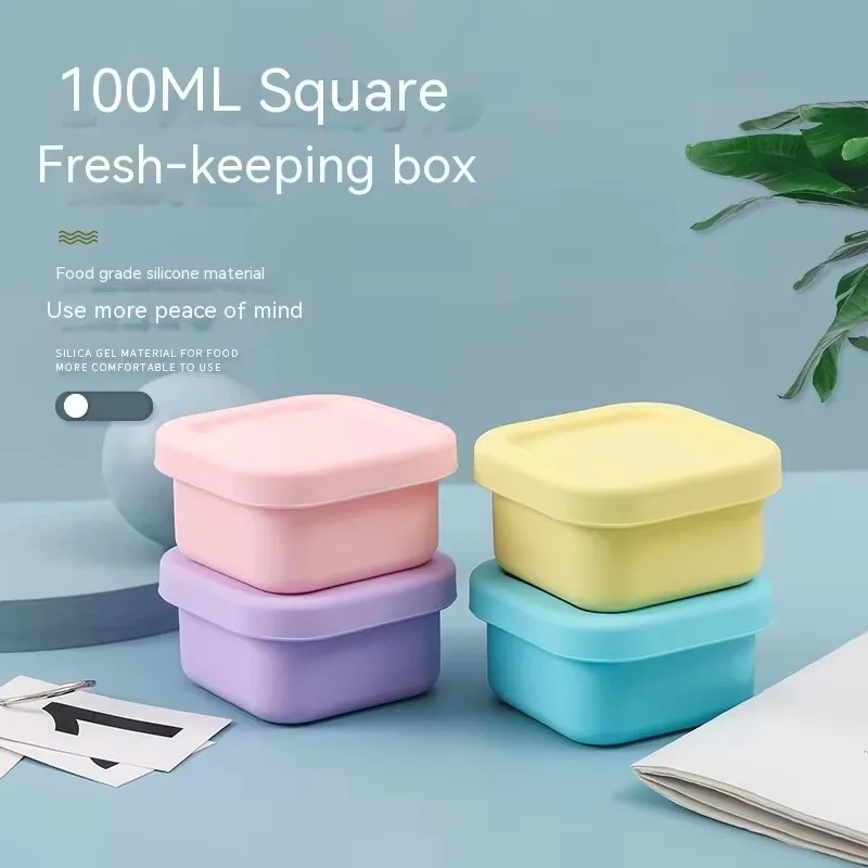 1Pç Caixa de Almoço de Silicon - Baby Food Options avaliação e preço