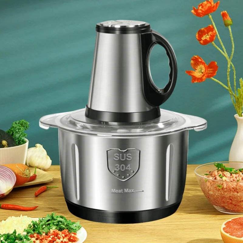 304 moedor de carne de aço ino - Baby Food Chopper avaliação e preço