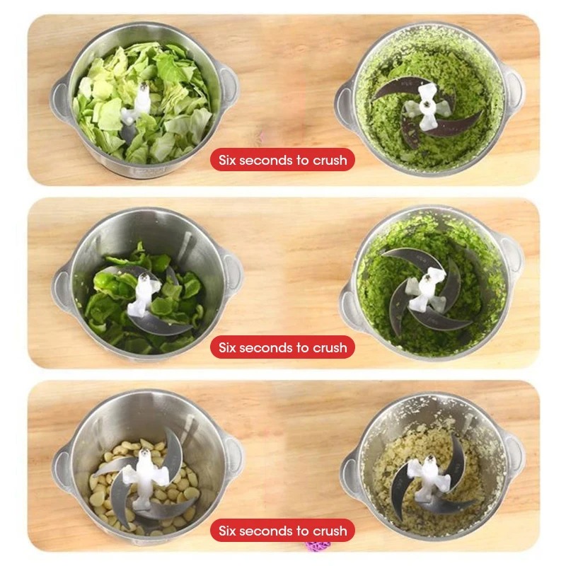 304 moedor de carne de aço ino - Baby Food Chopper avaliação e preço