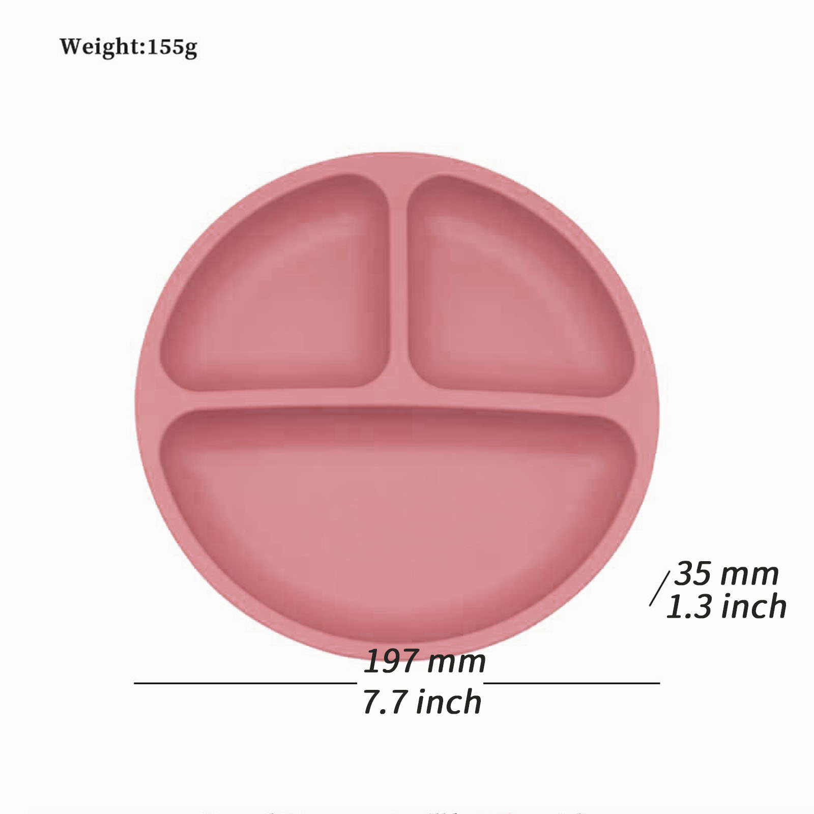 Placa dividida de silicone de  - Baby Food Chopper avaliação e preço
