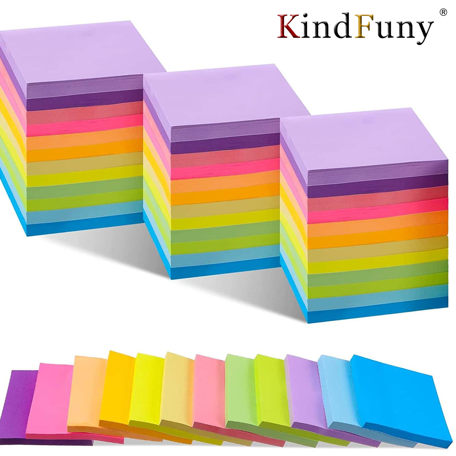 6 pçs cor fluorescente 3*3 pol - Baby Food List avaliação e preço